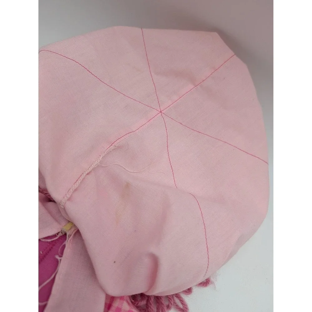 Raspberry‎ Tart Strawberry Shortcake Rag Doll Gingham Striped Yarn Hair 15 Inch